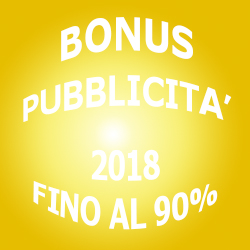 BONUS PUBBLICITA 2018