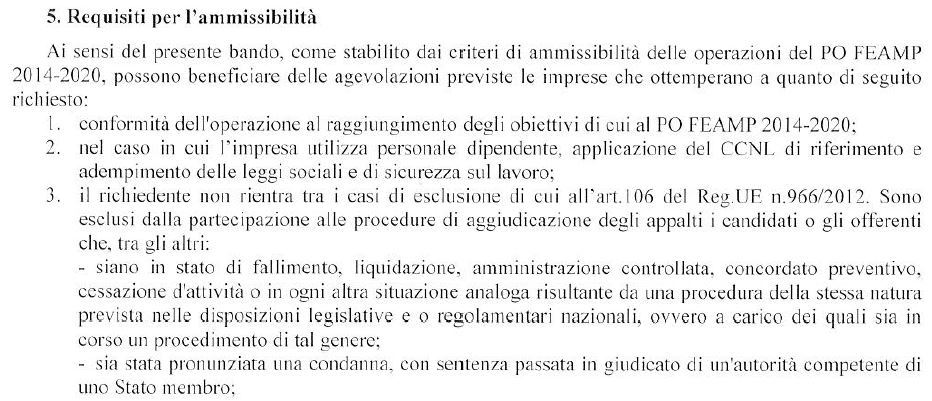 SICILIA.FEAMP.REQUISITI.AMMISSBILITA 1